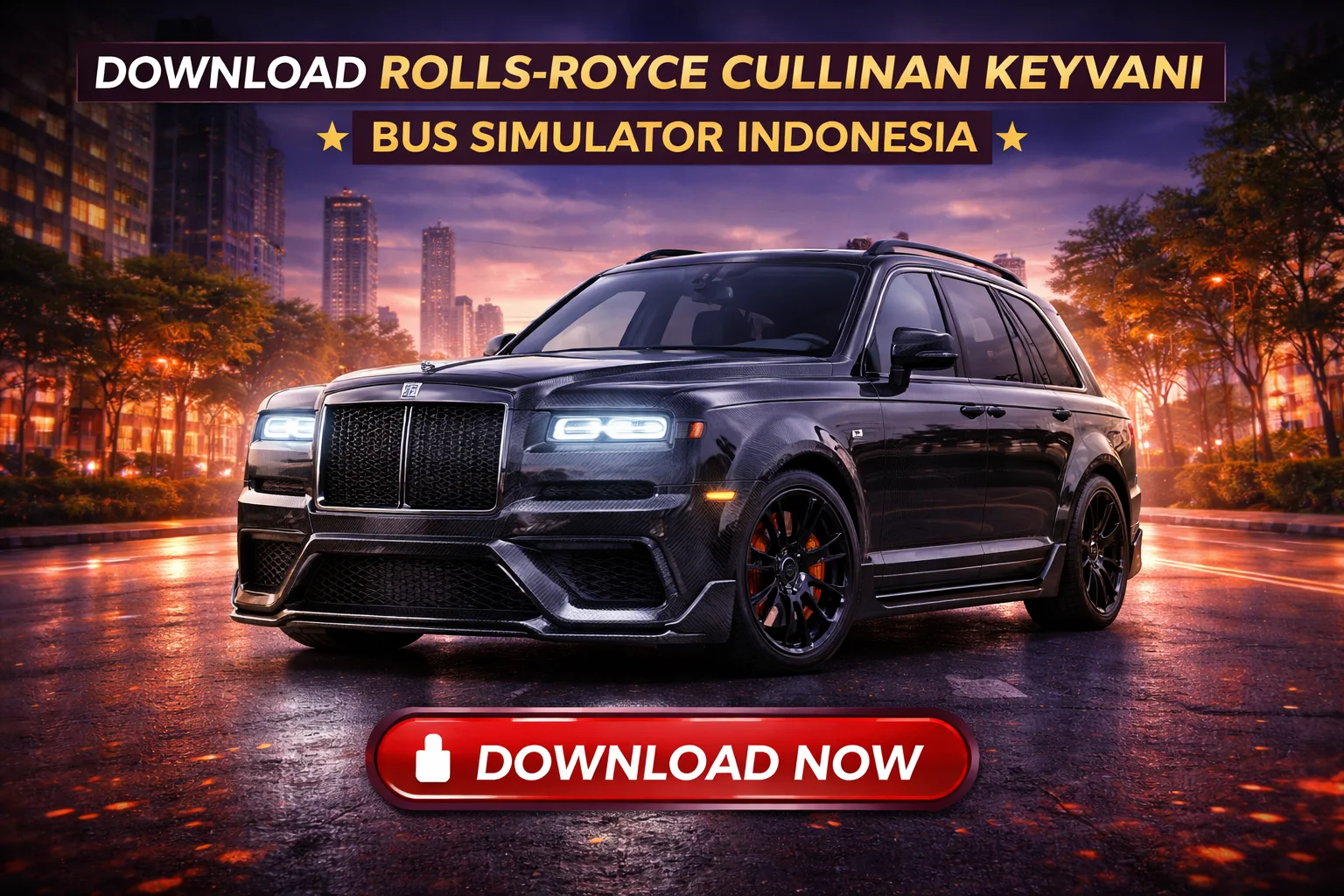 Rolls-Royce Cullinan Keyvani mod for bussid