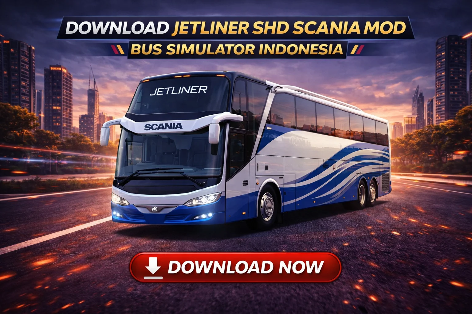 jetline SHD Scania Mod for Bussid
