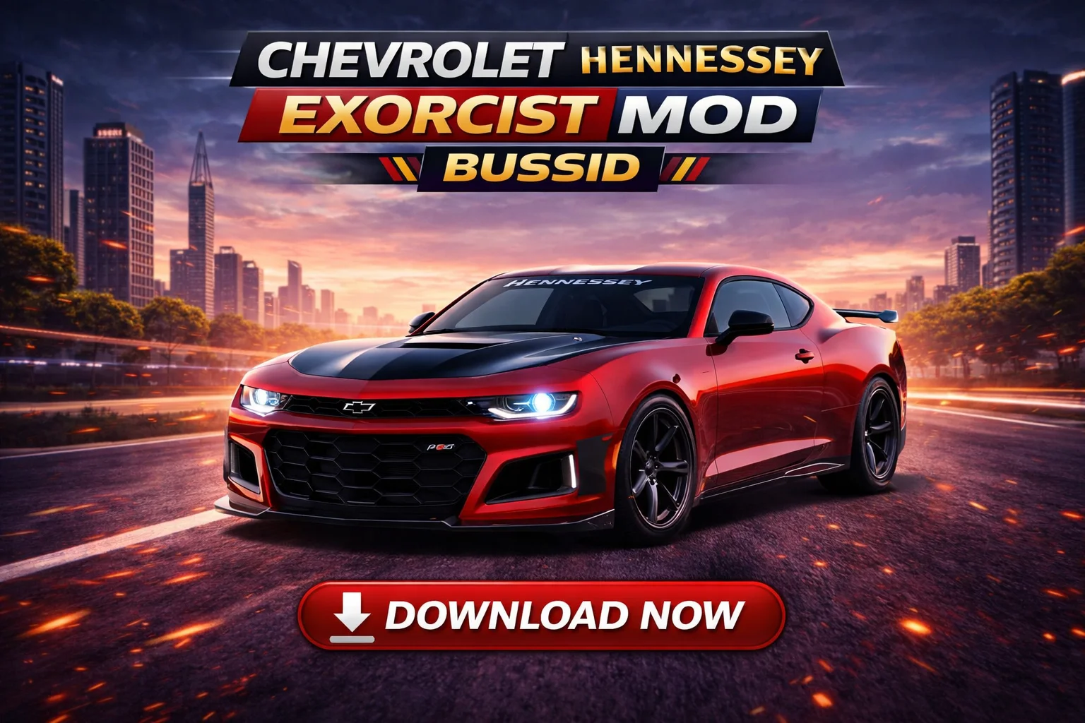 Chevrolet Hennessey Exorcist Mod for bussid