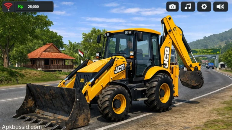 JCB Mod for Bus Simulator Indonesia – Download Realistic Heavy Machinery for BUSSID 1 JCB Mod for Bus Simulator Indonesia heavy backhoe loader